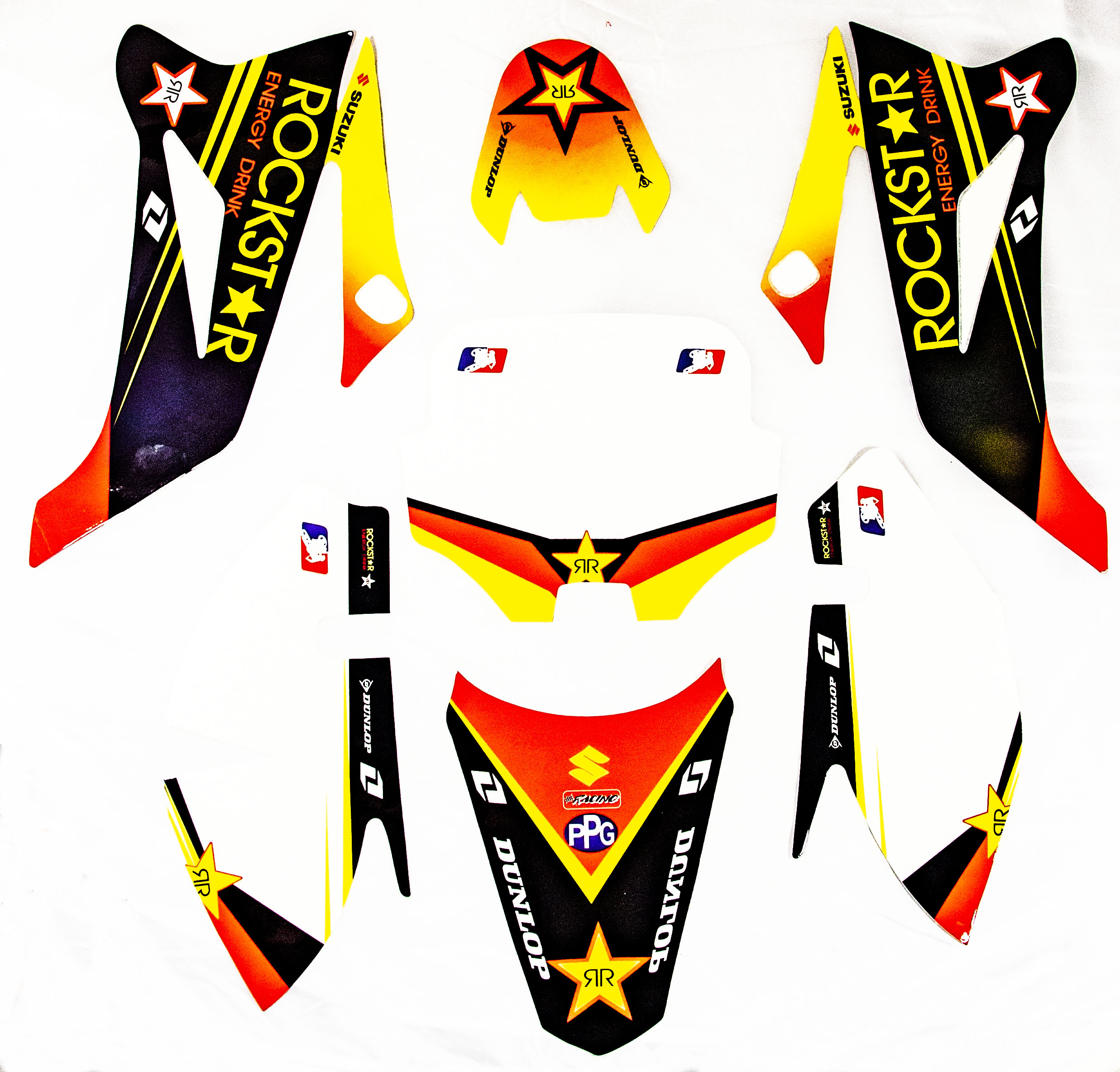 Наклейки набор BSE/TTR 125 на пластик