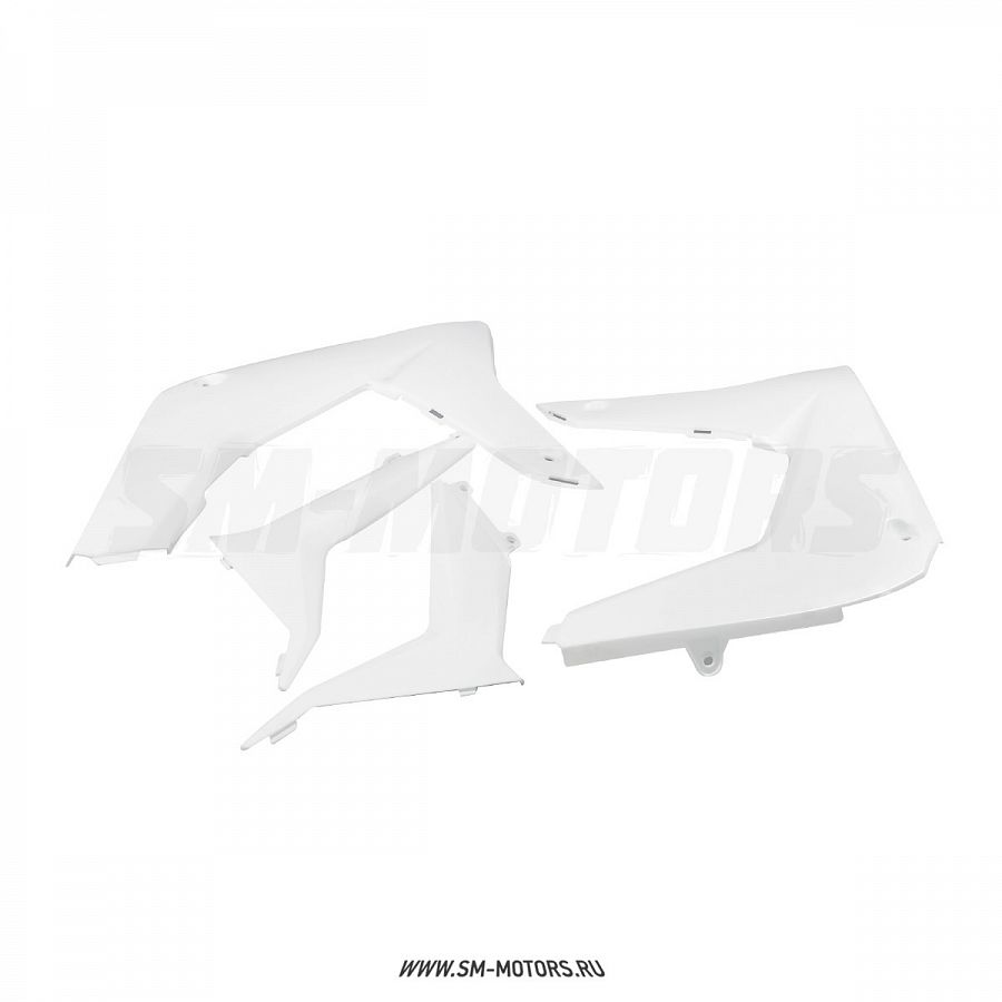 Боковые обтекатели передние (4 части) KAYO T2 ENDURO, T4 (2020) белые