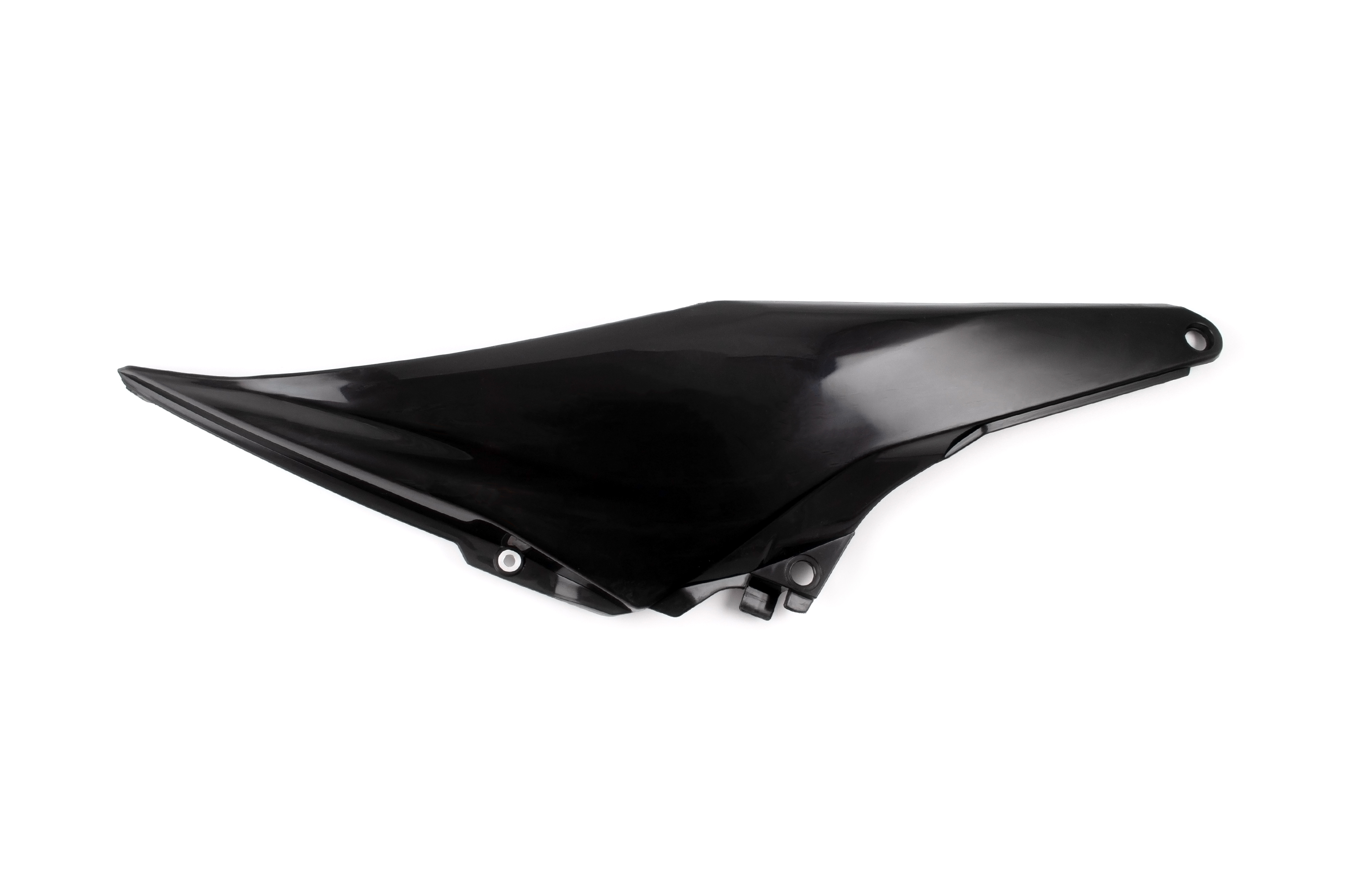 Боковой обтекатель задний левый для эндуро мотоцикла тип KTM 2019-2023 (Рама К8) Черный c наклейками