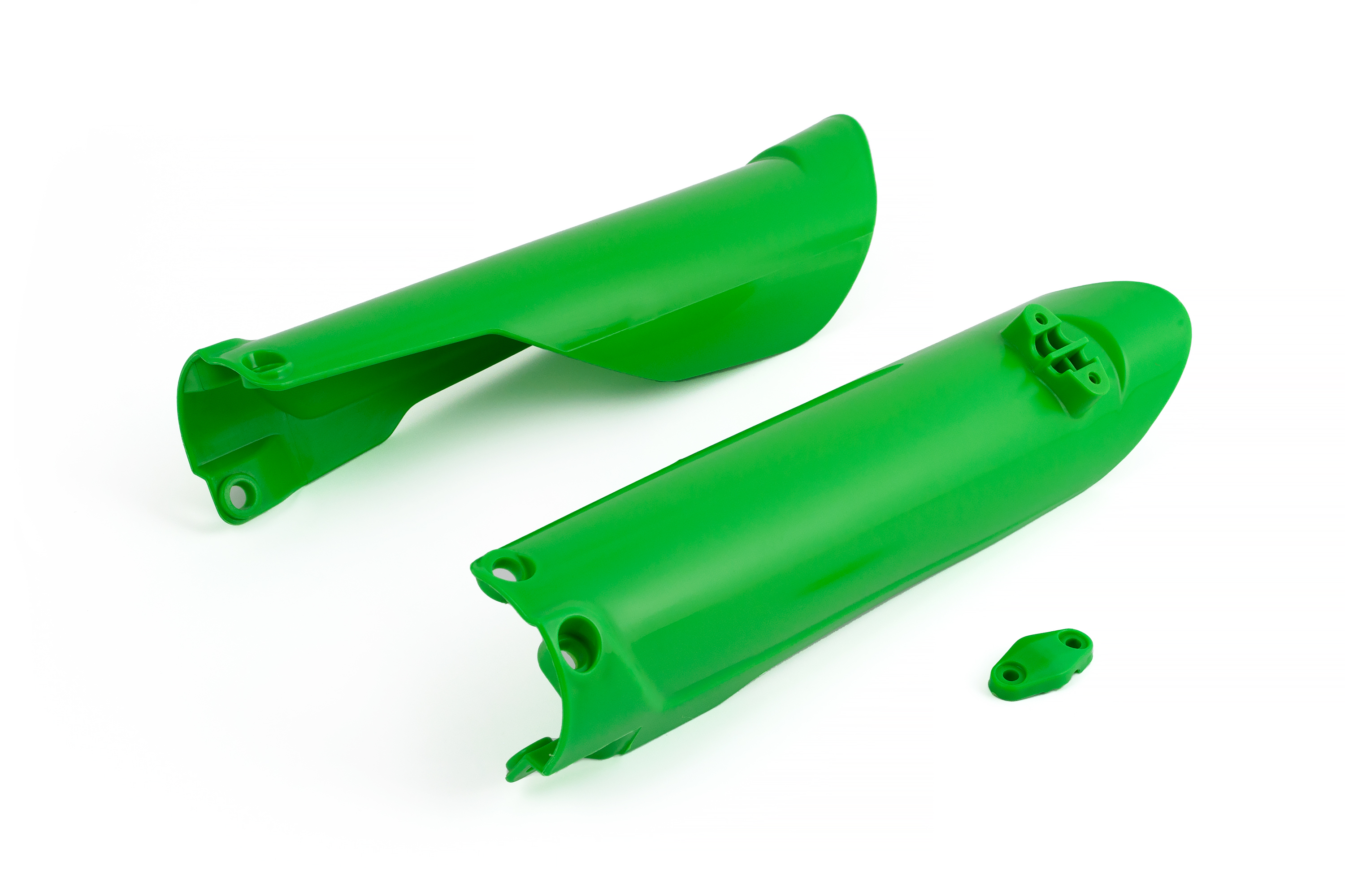 Защита перьев для эндуро мотоцикла под 48 вилку HTW/WP/MNT, зеленые (Рама К8)