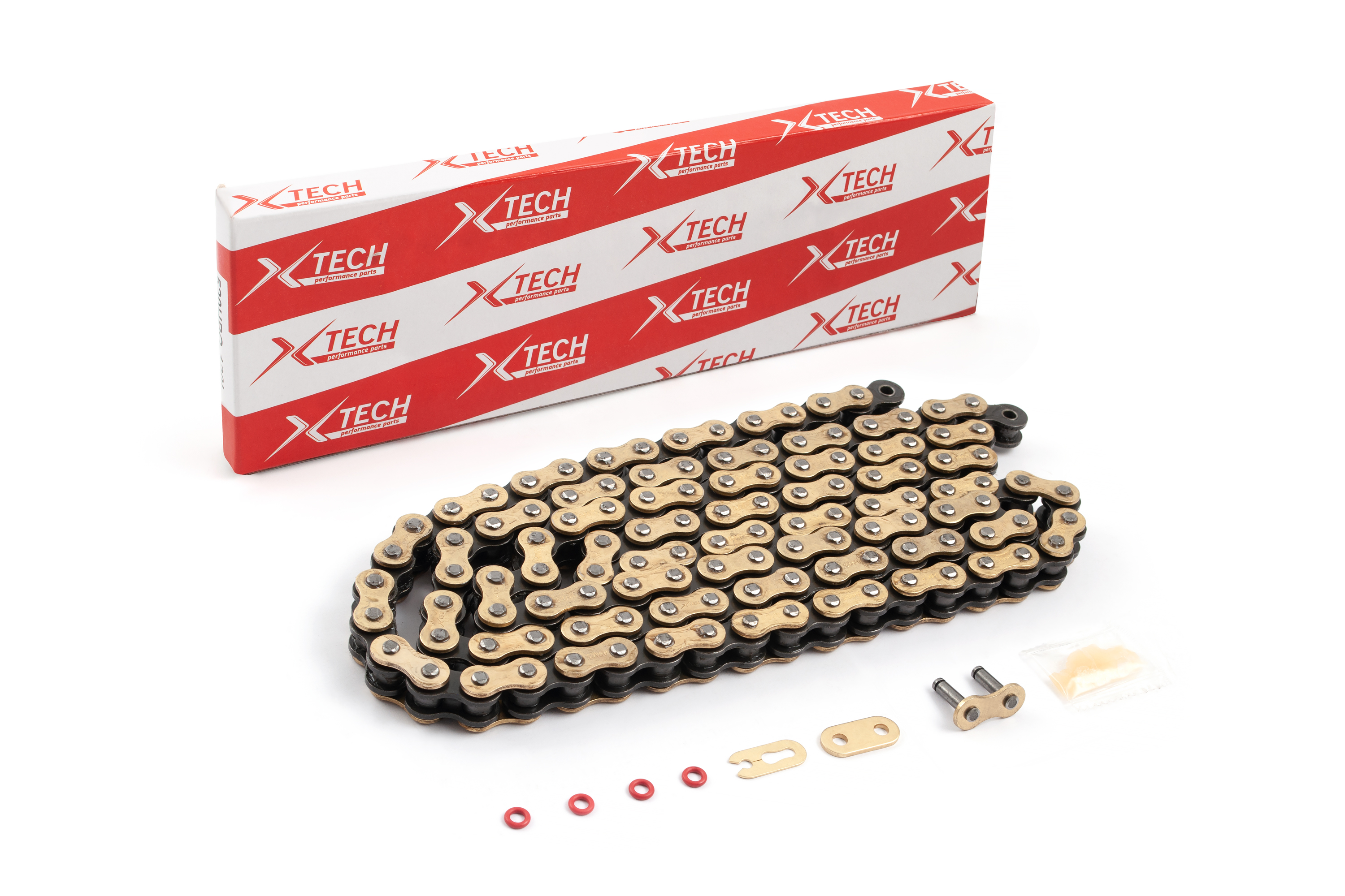 Цепь приводная 520HPO 120L X-TECH золотая/черная