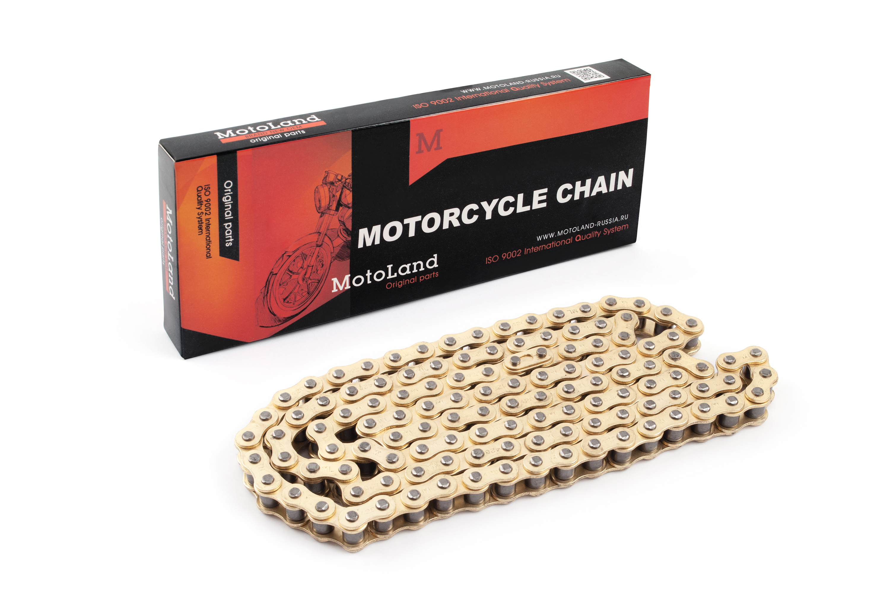 Цепь приводная 428 120 золотая