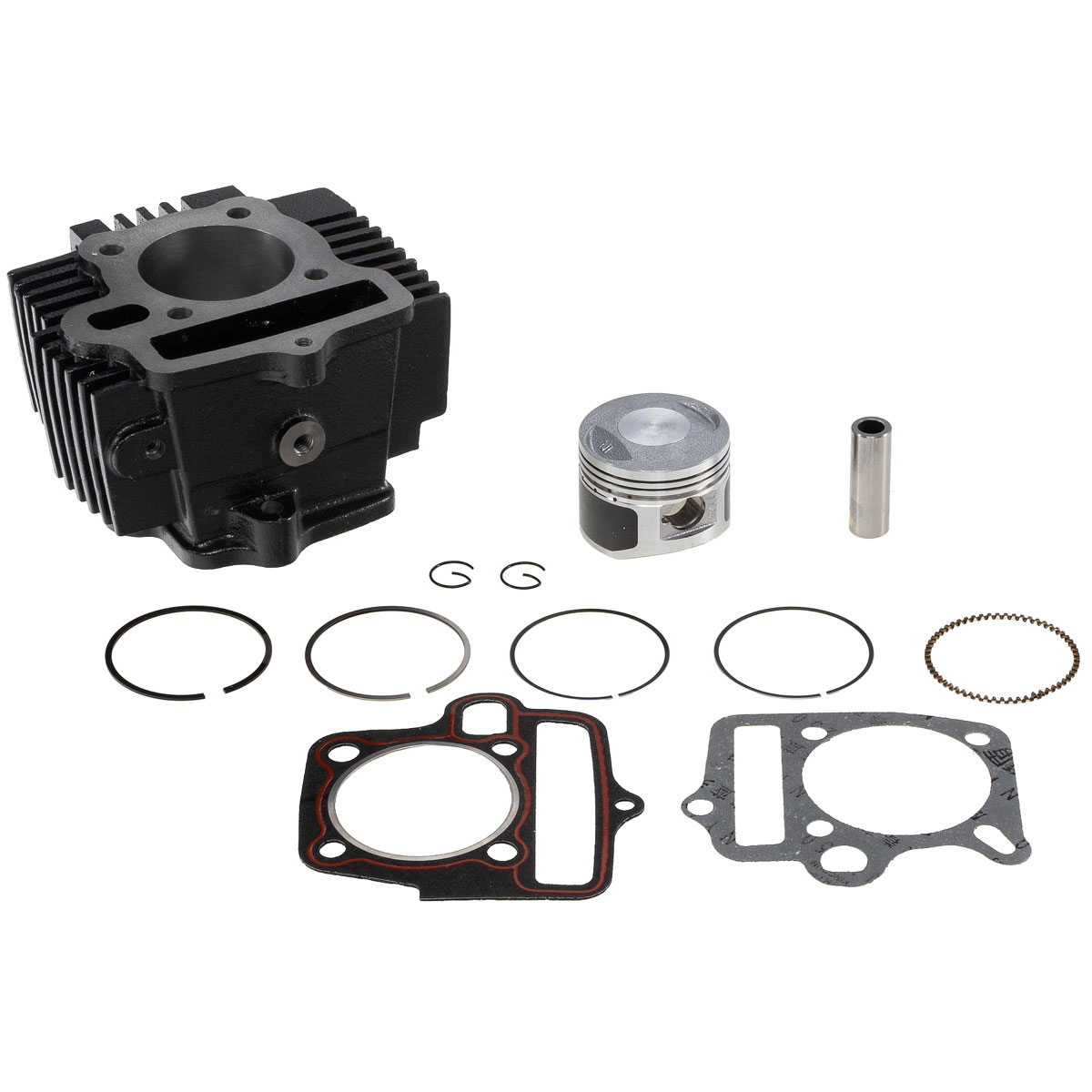 Цилиндро-поршневая группа 4T двиг. YX125 см3 153FMI d-52,4, p-14 (чугун. цил.)  SM-PARTS