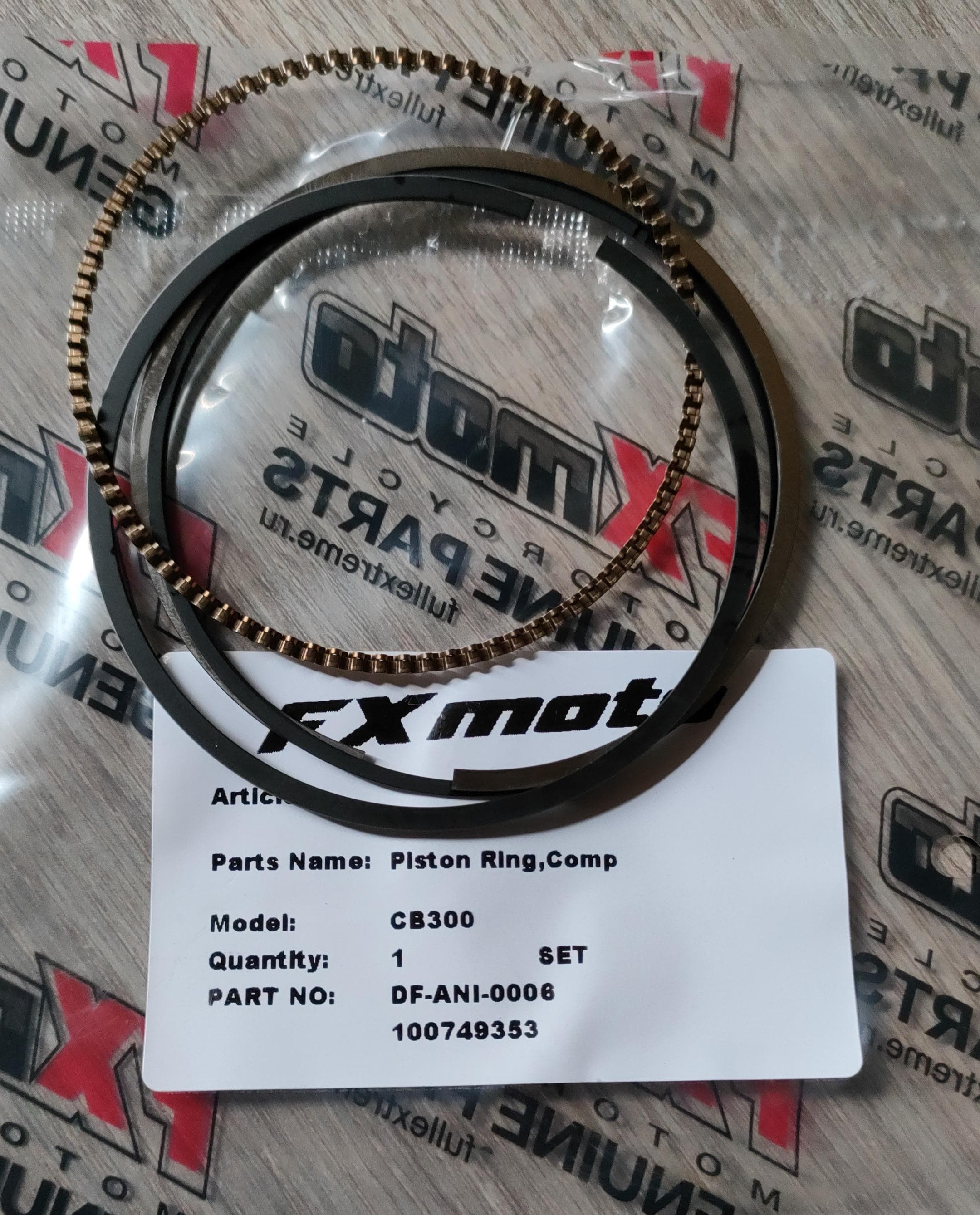 Кольца поршневые D-75мм. zs175 (CB300F-PR300)