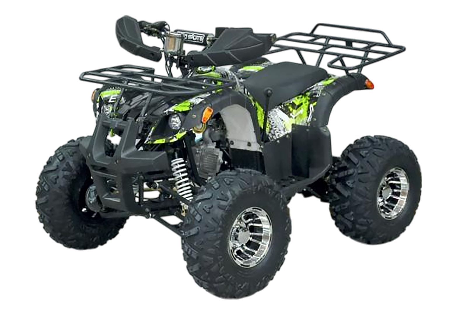 Квадроцикл Grizzly 125 черно-зеленый камуфляж (Без ПСМ)