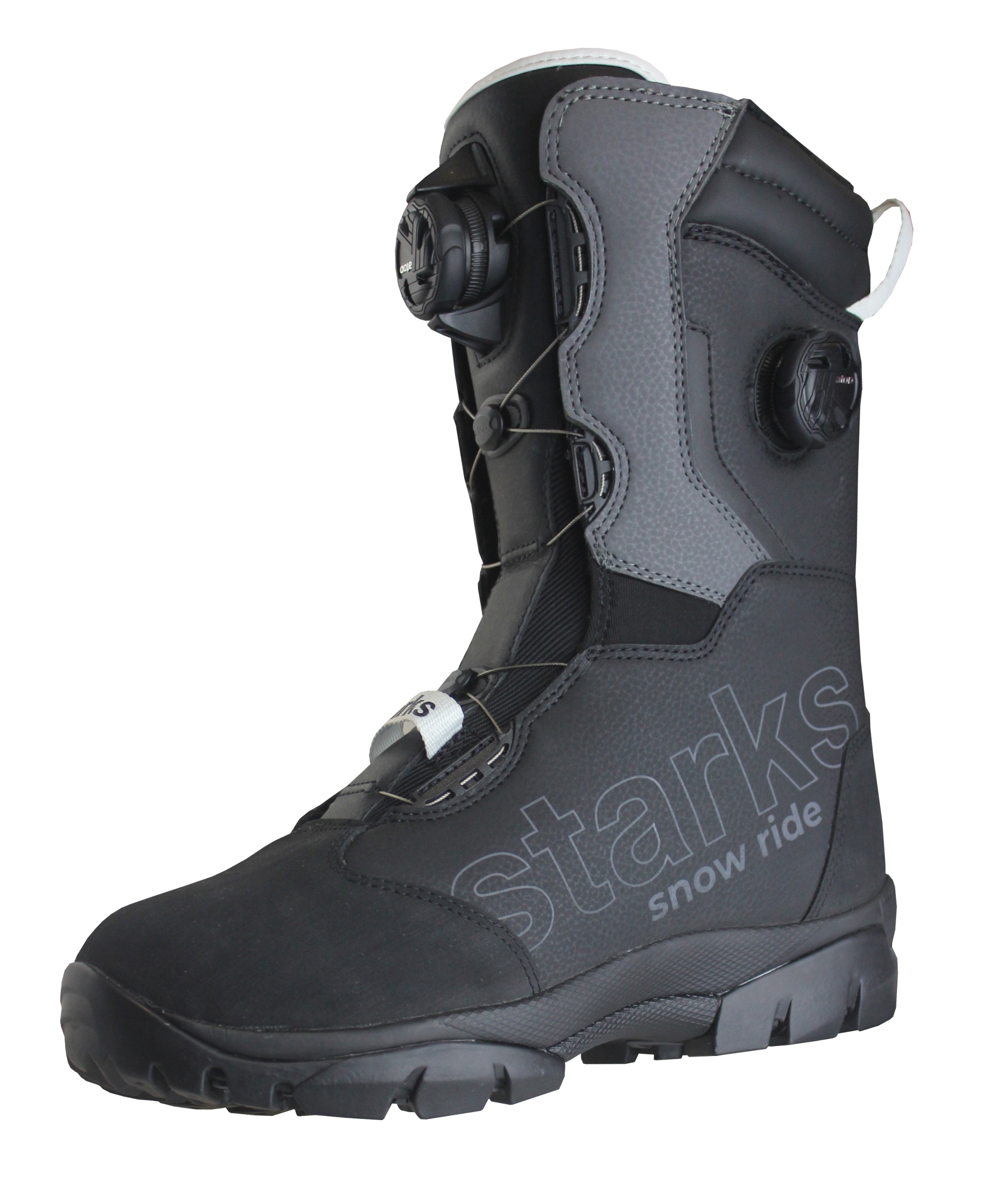 STARKS Снегоходная обувь AURUM Dual ATOP муж Черно-серый (44)