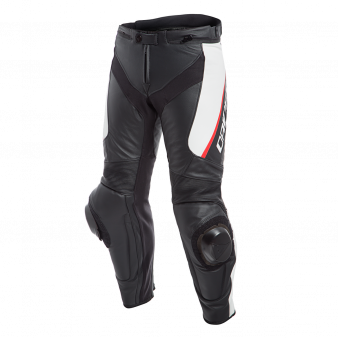 Брюки кож. DELTA 3 PERF BLACK/BLACK/FLUO-RED 44