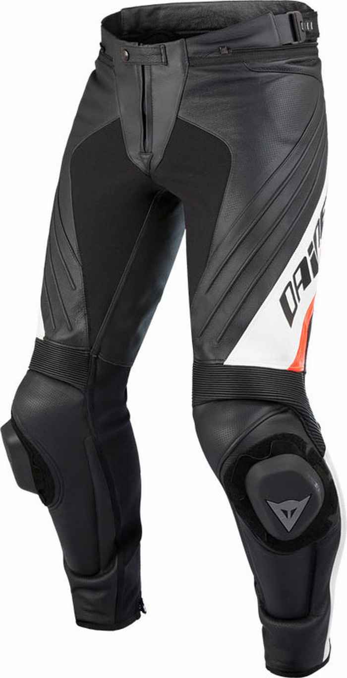 Брюки кож. DELTA PRO EVO C2 PELLE черные / белые 56