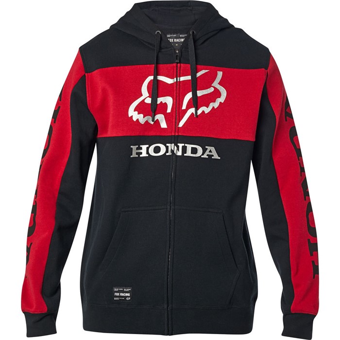 Толстовка Fox Honda Zip Fleece Взрослый, XXL, черный, 2020 (25955-017-2X)