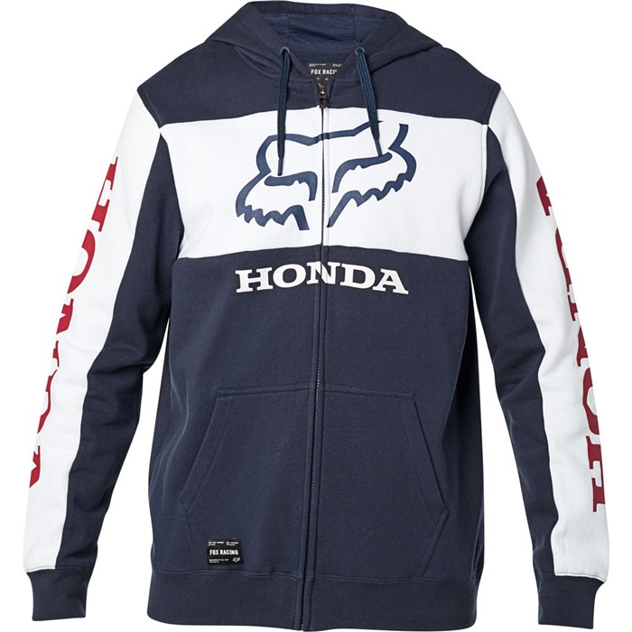 Толстовка Fox Honda Zip Fleece Взрослый, L, синий, 2020 (25955-045-L)