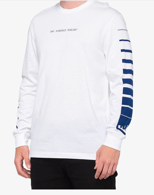 Футболка 100% Breakaway Long Sleeve Tee Взрослый, L, белый, 2019 (32111-001-12)