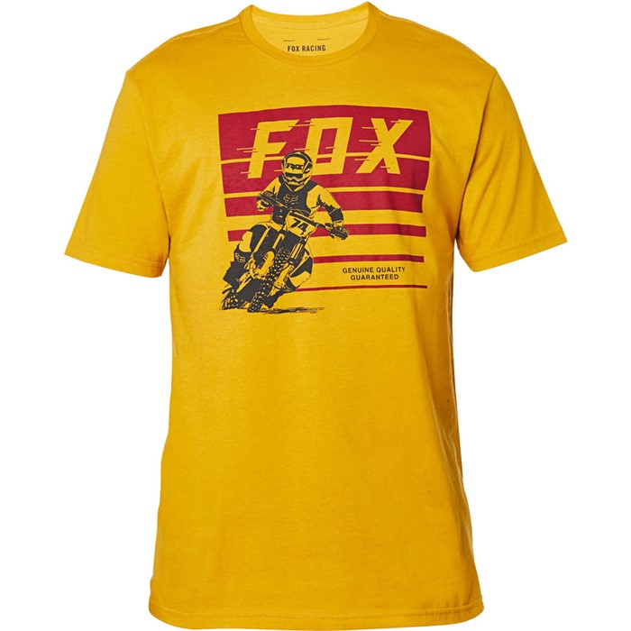 Футболка Fox Advantage SS Premium Tee Взрослый, S, желтый, 2020 (26001-440-S)