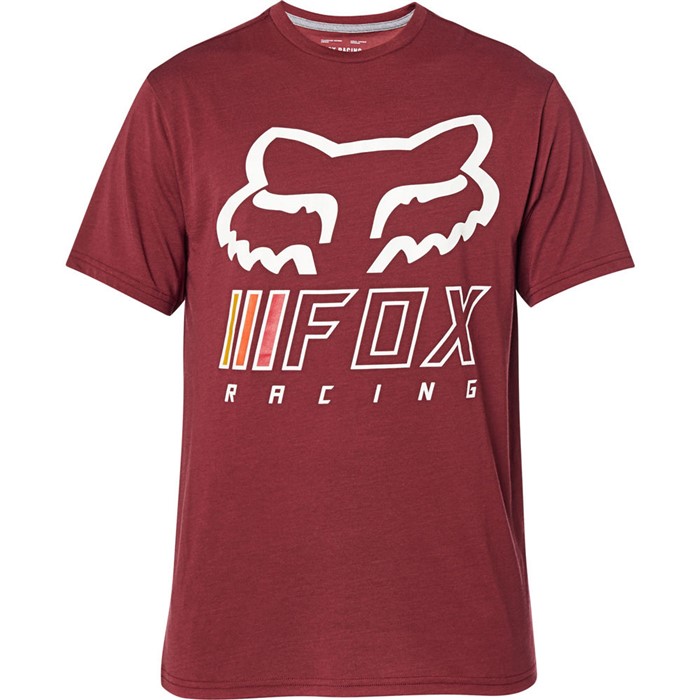 Футболка Fox Overhaul SS Tech Tee Взрослый, L, бордовый, 2020 (26453-527-L)