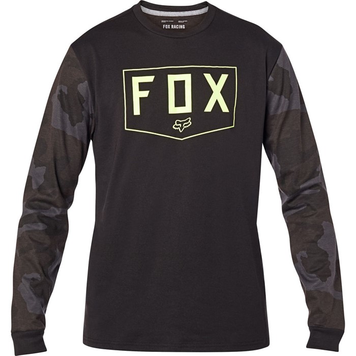 Футболка Fox Shield LS Tech Tee Взрослый, XXL, камуфляж, 2020 (24120-247-2X)