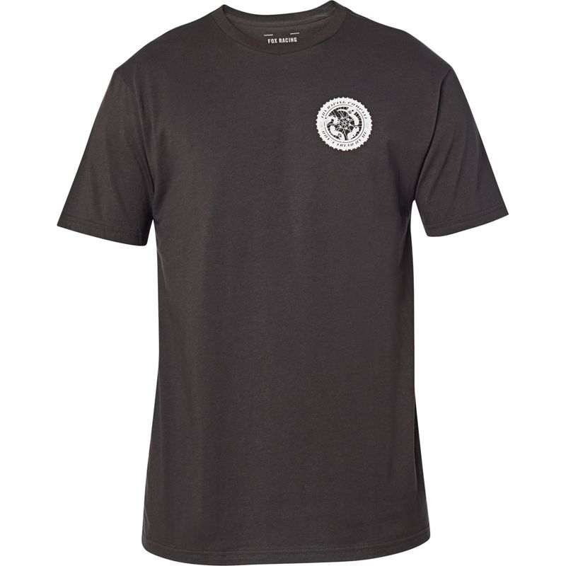 Футболка Fox Tread On SS Premium Tee Взрослый, S, черный, 2020 (26014-587-S)