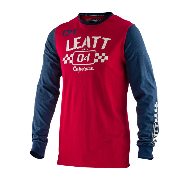 Футболка Leatt Heritage LongSleve Shirt Взрослый, L, красный, 2021 (5021800322)