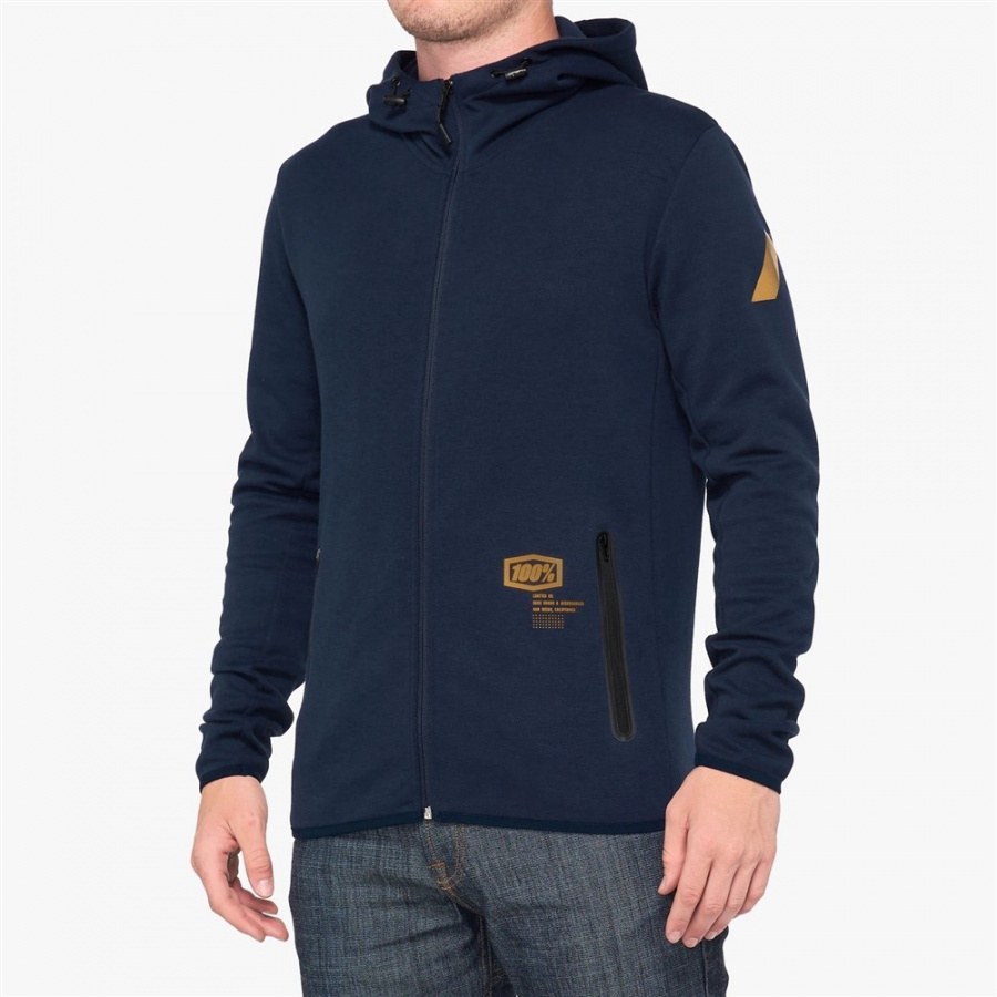 Толстовка 100% Viceroy Zip Hooded Tech Fleece Navy, L, 2019 (37002-015-12)