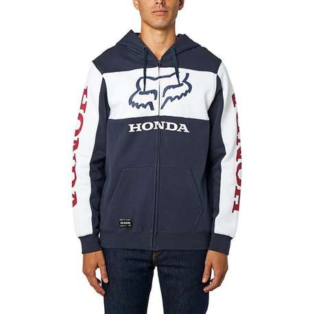 Толстовка Fox Honda Zip Fleece Navy/White, M, 2021 (25955-045-M)