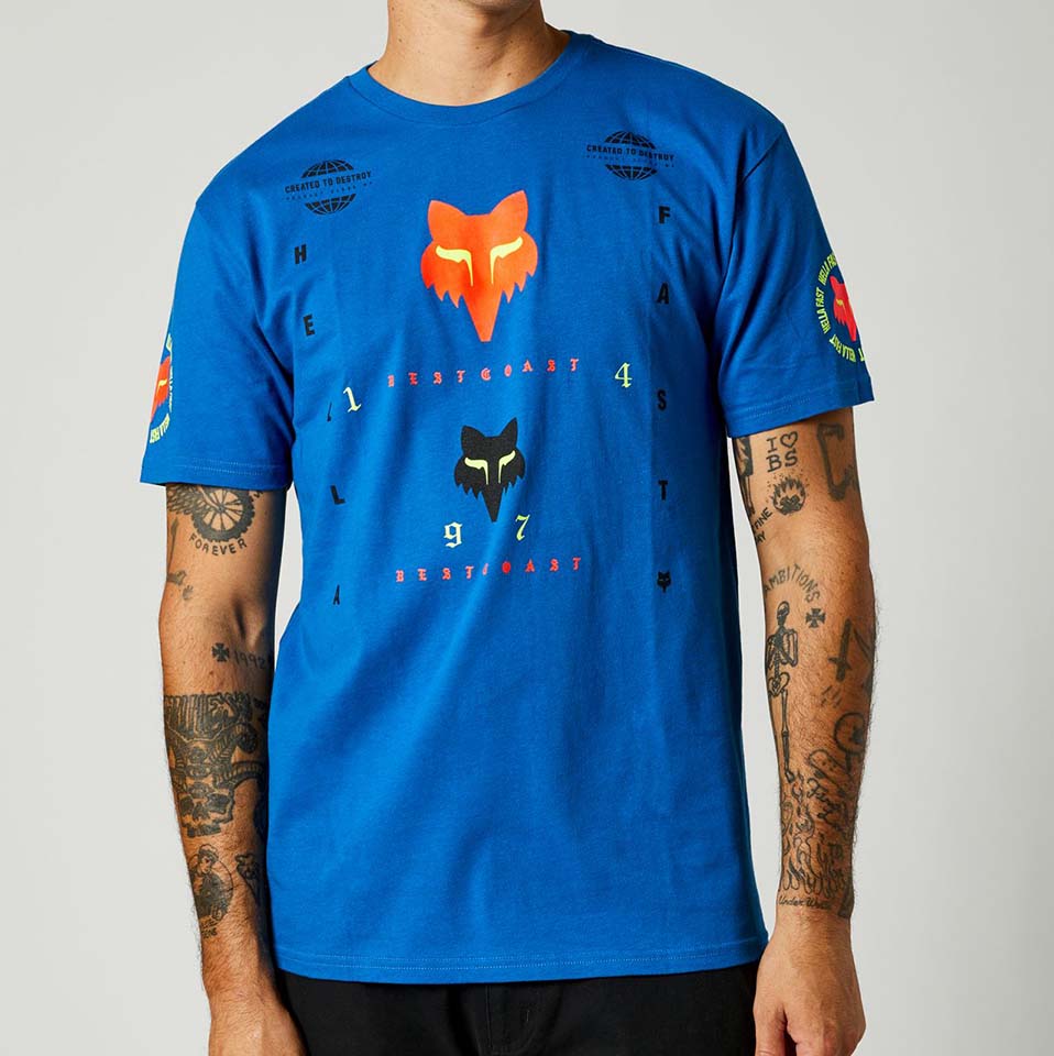 Футболка Fox Mawlr SS Premium Tee Royal Blue, XXL, 2021 (26958-159-2X)