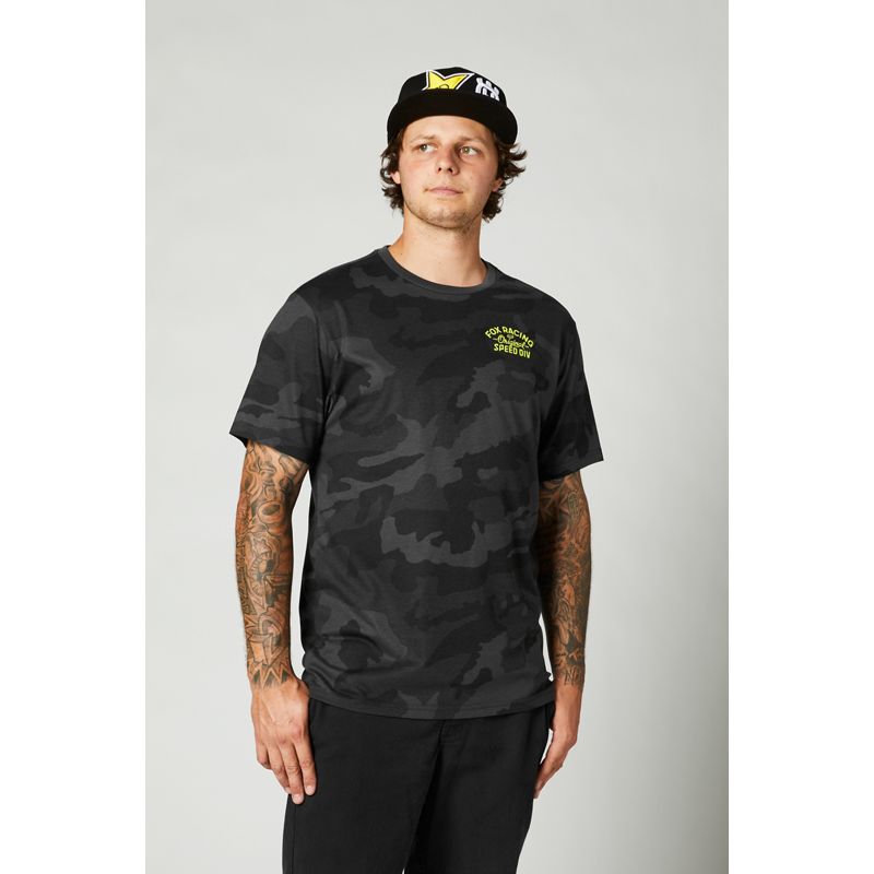 Футболка Fox Og Camo SS Tech Tee Black Camo, S, 2021 (26976-247-S)