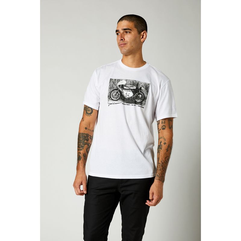 Футболка Fox Yoshimura Oversized SS Tee Optic White, S, 2021 (26955-190-S)