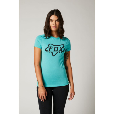 Футболка женская Fox Division Tech Tee Teal, L, 2021 (27168-176-L)