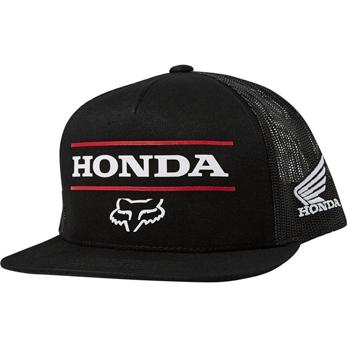 Бейсболка Fox Honda Snapback Hat Black, OS, 2021 (26048-001-OS)