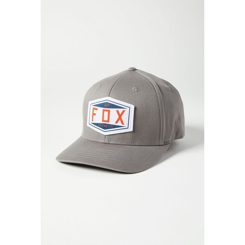 Бейсболка Fox Emblem Flexfit Hat серая, S/M, 2021 (-S/M)