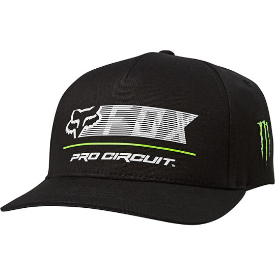 Бейсболка Fox Pro Circuit Flexfit Hat черная, S/M, 2021 (26937-001-S/M)