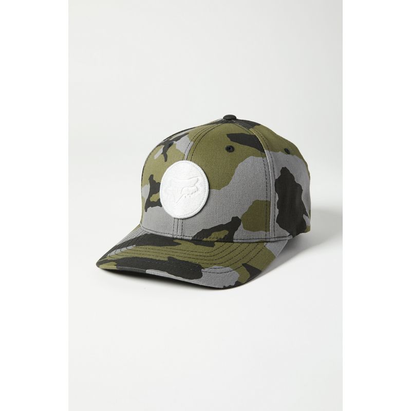 Бейсболка Fox Session Flexfit Hat зеленый камуфляж, S/M, 2021 (27092-031-S/M)