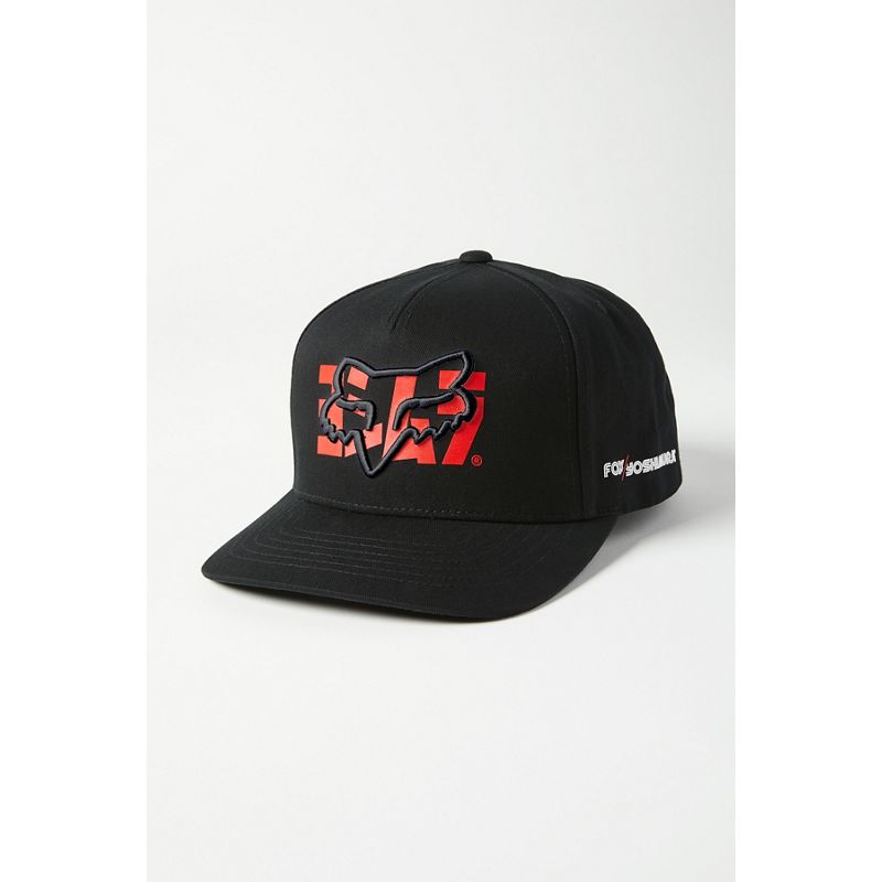 Бейсболка Fox Yoshimura Fox Snapback Hat черная, OS, 2021 (26952-001-OS)