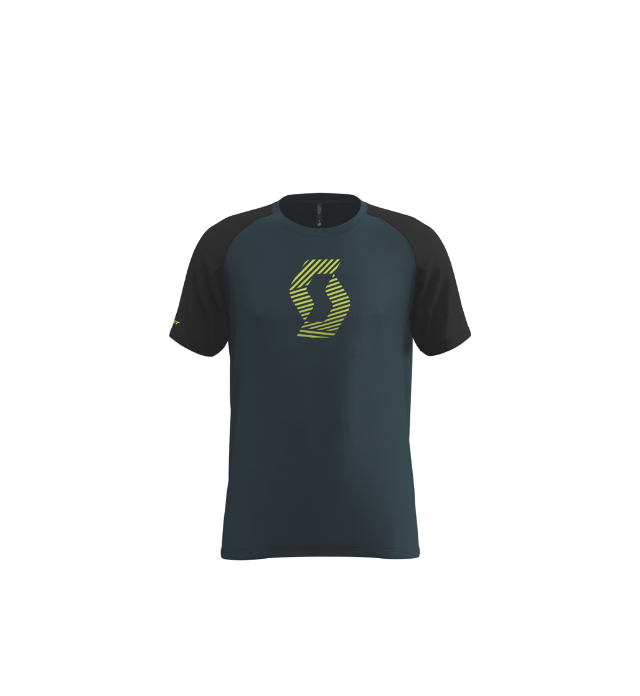 Футболка 10 Icon Raglan сумеречно-синяя/чёрная M