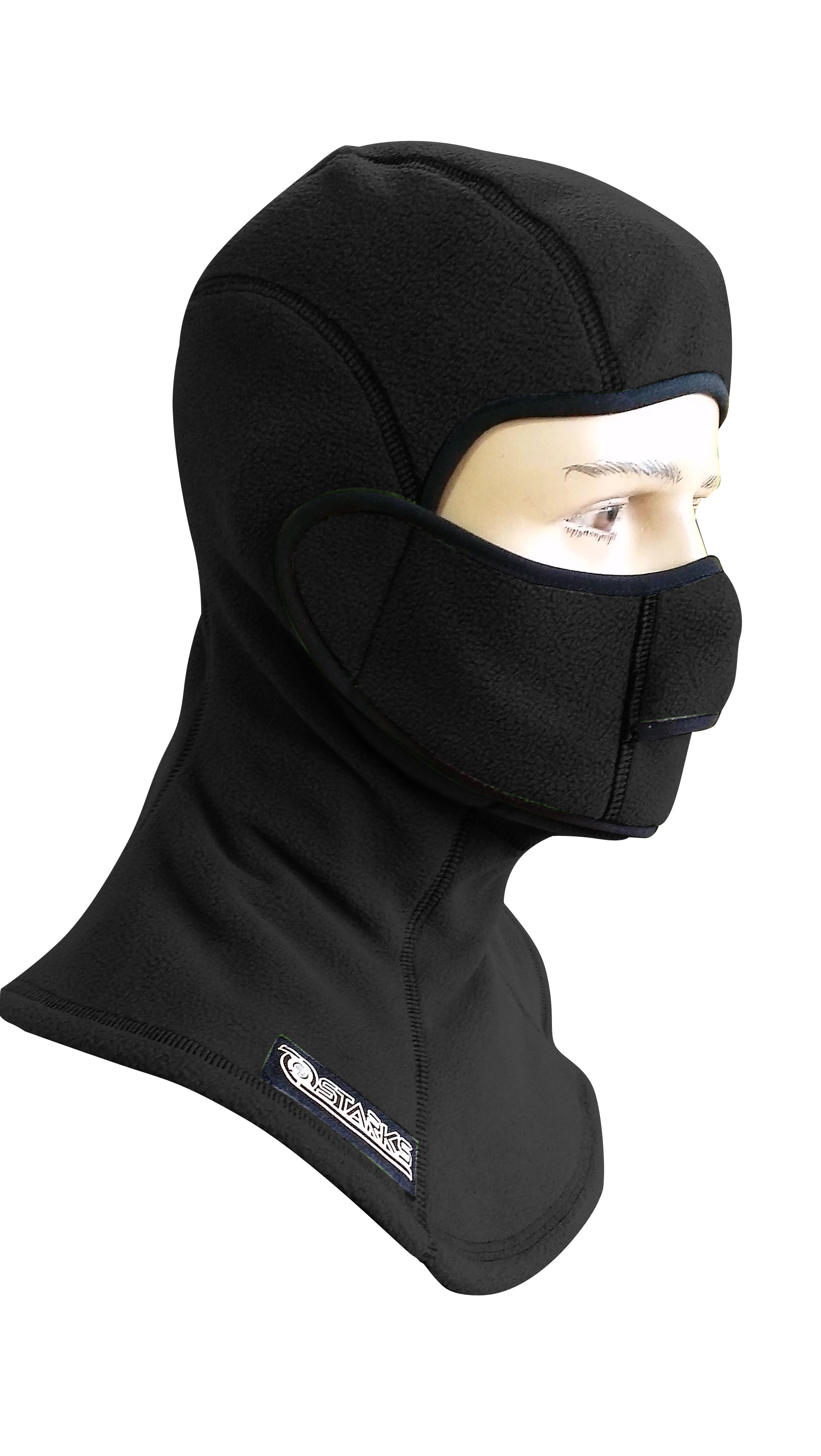 STARKS Подшлемник с защитой шеи FLEECE COLLAR Open Чёрный (L-XL)