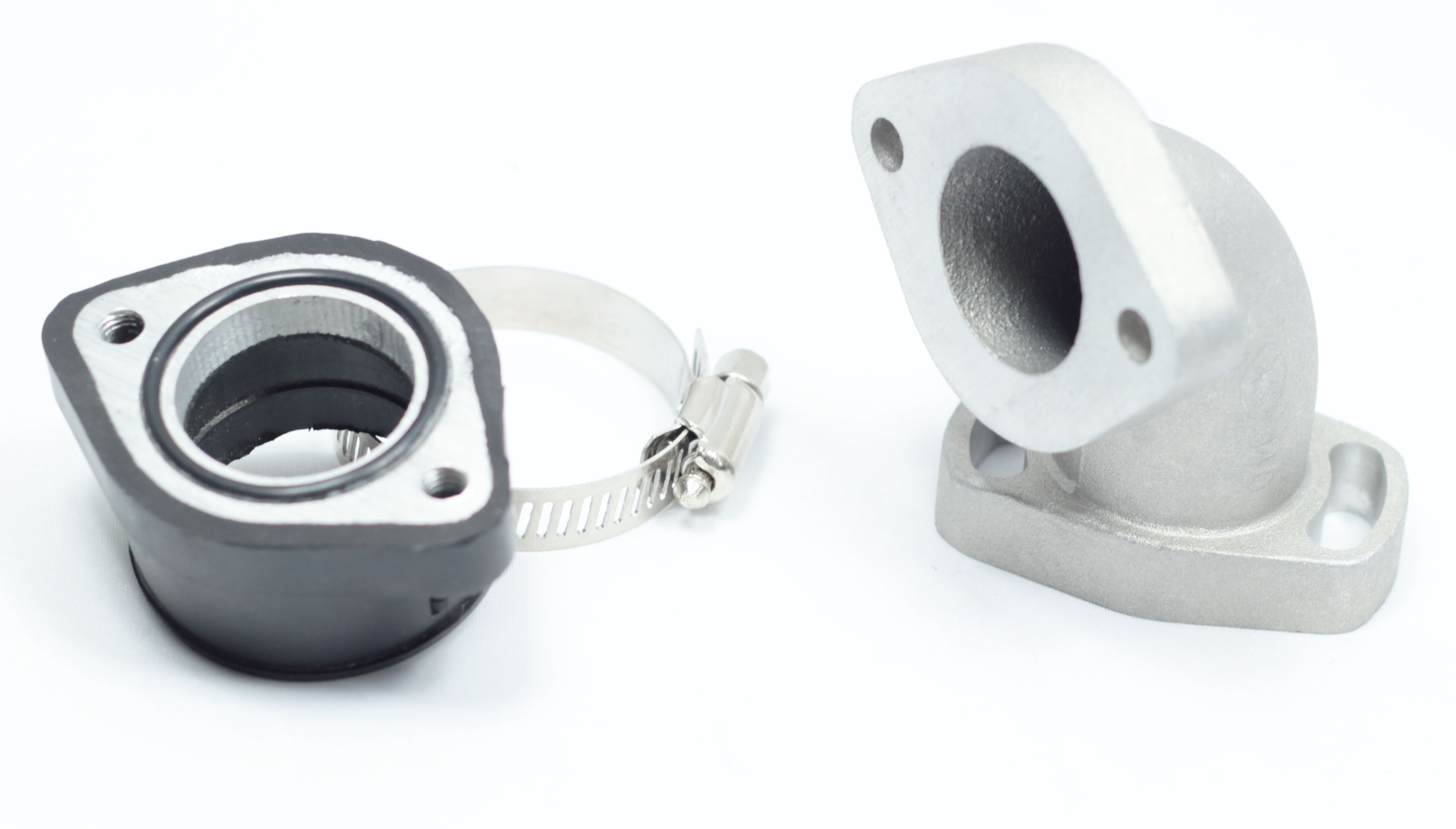 Патрубок карбюратора #4 28мм металл поворотный 110-160см3