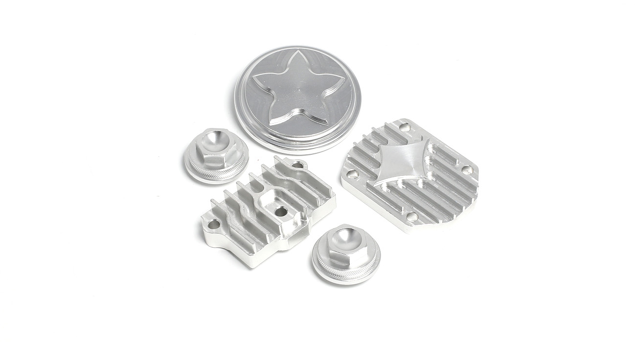 Набор крышек на двигатель, серебро