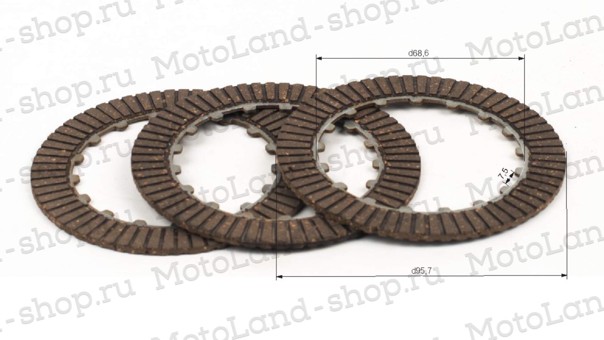 Диск сцепления 154FMI 125см3 (компл=3шт)