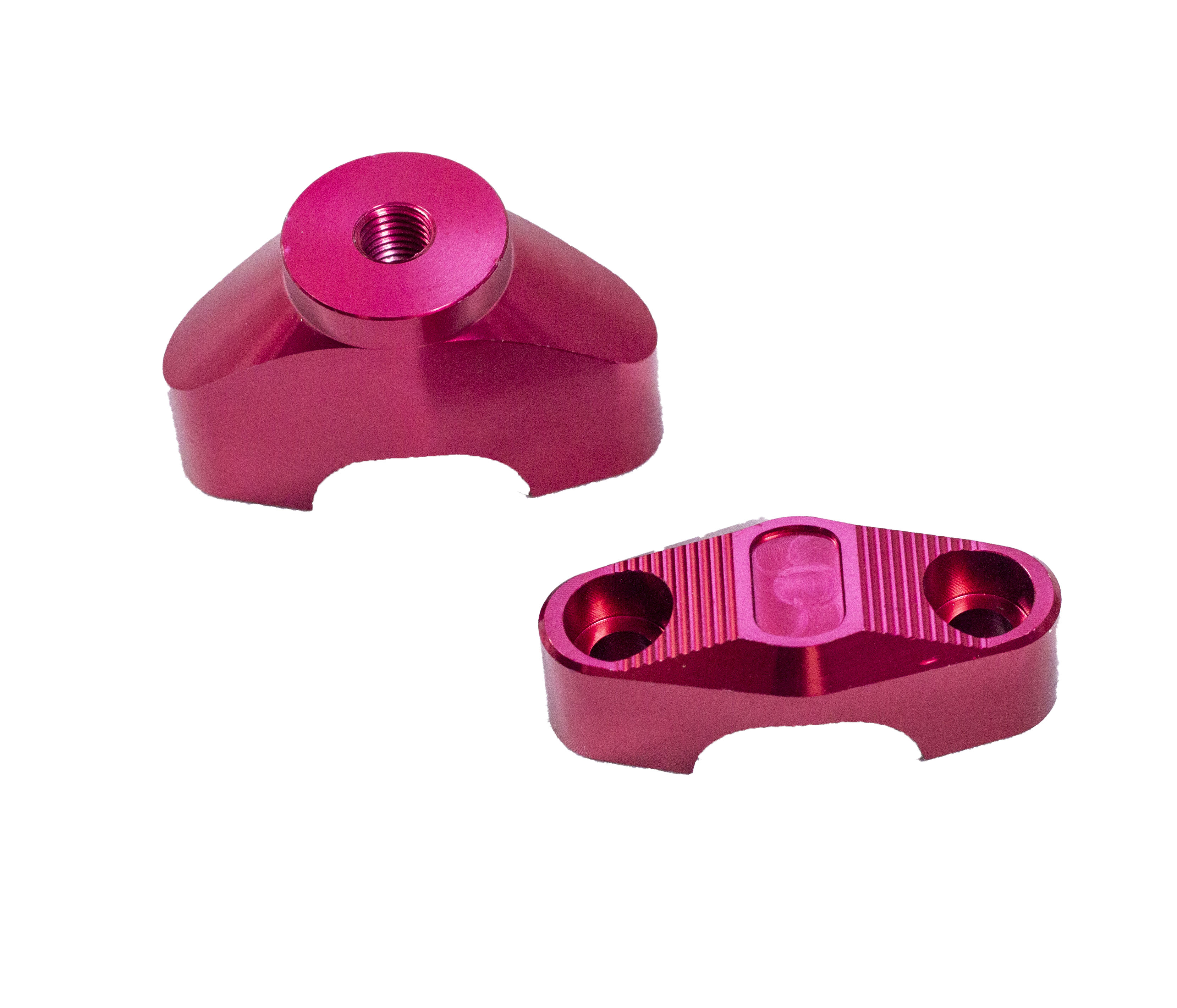 Крепление руля (верх/низ) CNC красные  ASIAWING LX450