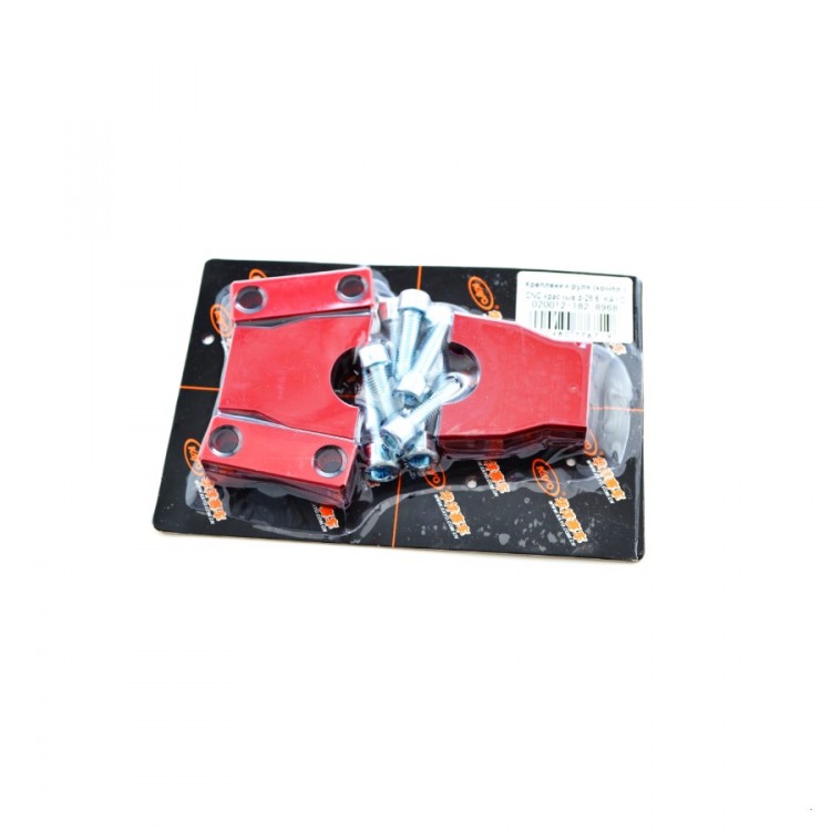 Крепление руля (компл.) CNC красные d-28.6  KAYO