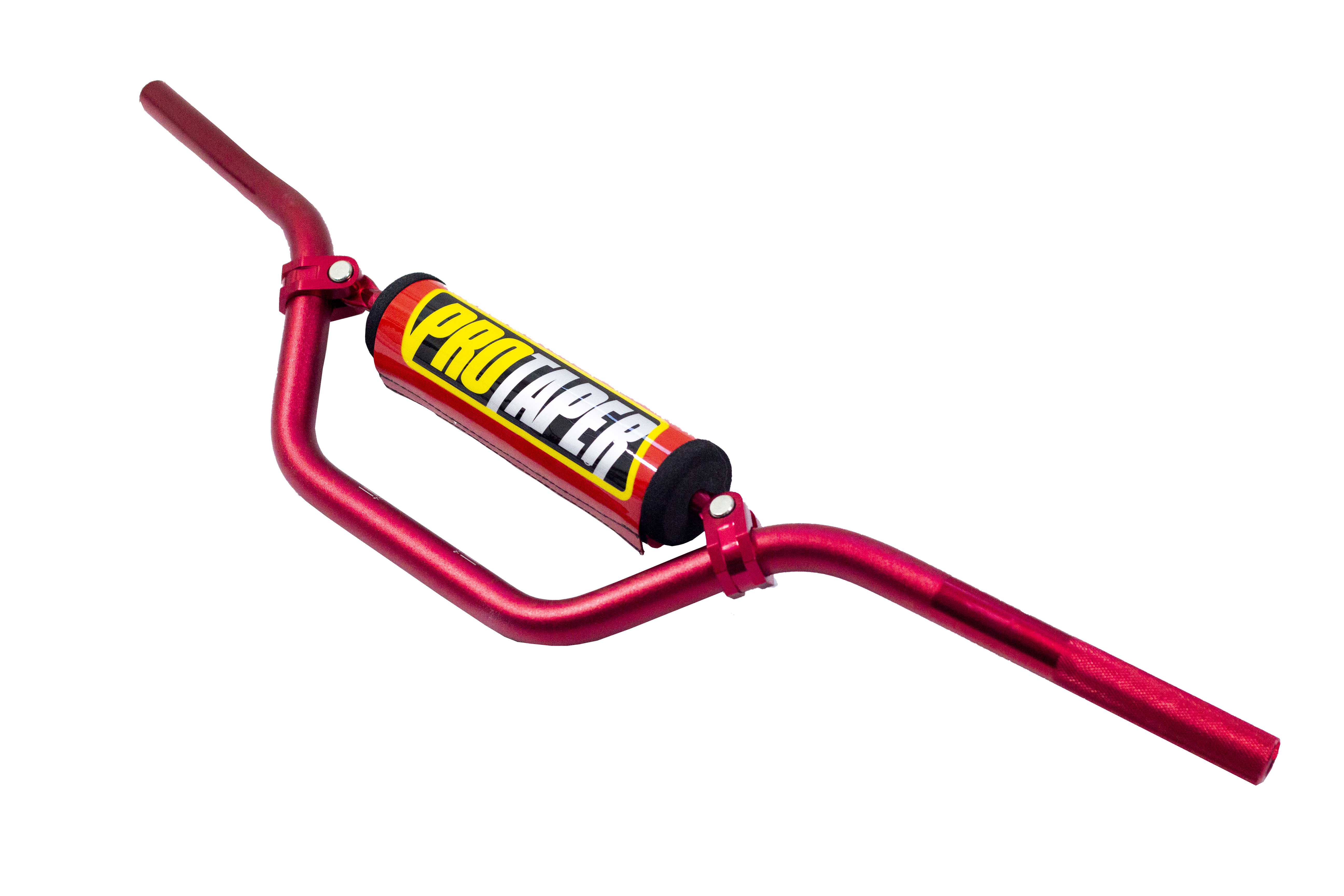 Руль PRO-TAPER алюминиевый с перемычкой высокий красный