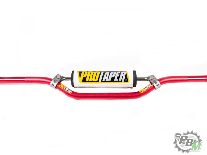 Руль 22мм #1 с перекладиной+защита красный