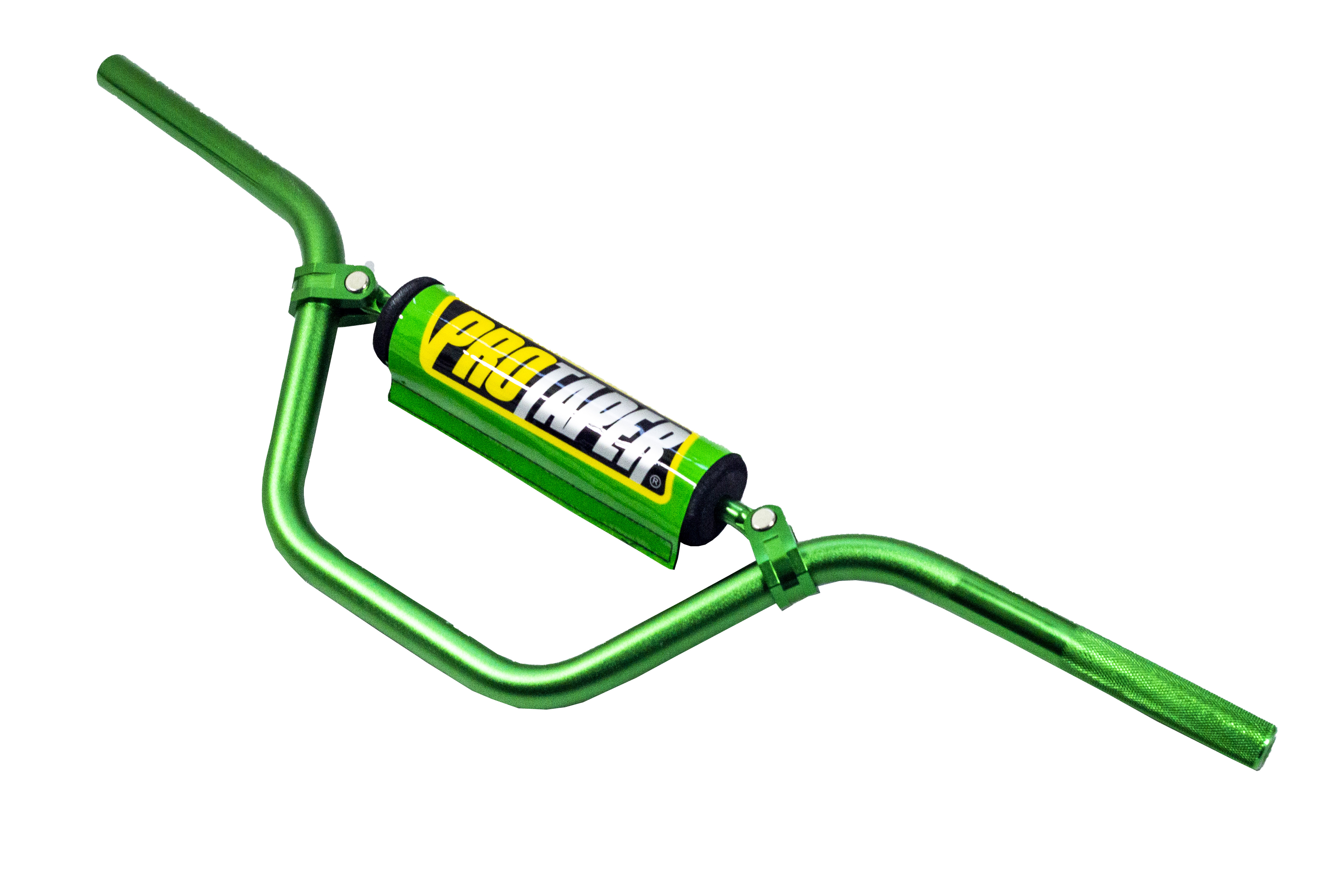 Руль PRO-TAPER алюминиевый с перемычкой высокий зеленый