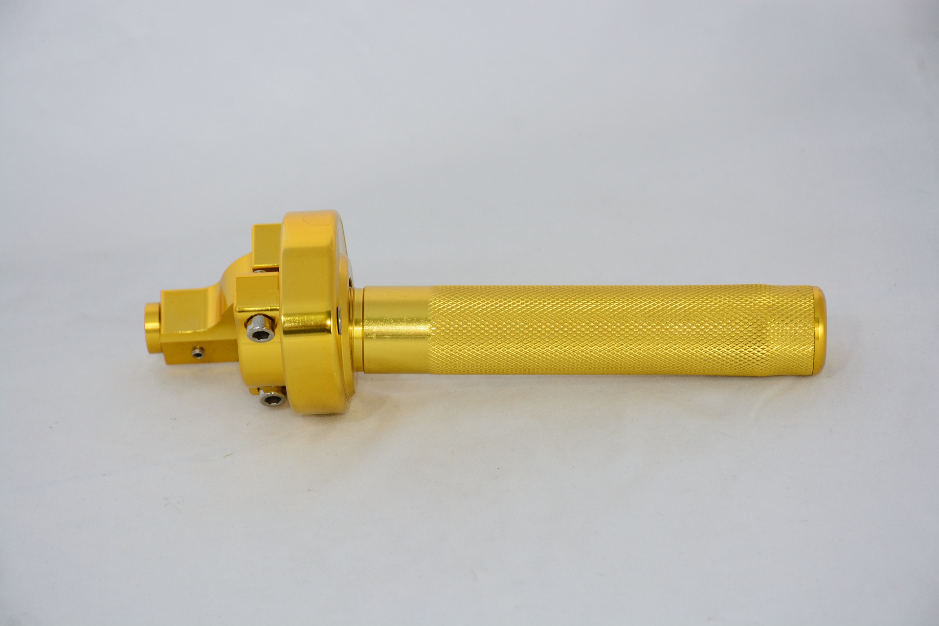 Ручка газа в сборе алюминиевая CNC желтая