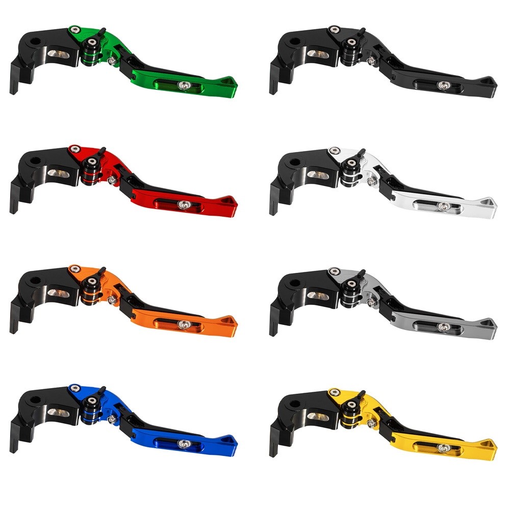 Рычаг сцепления CNC с кронштейном складной регулируемый  SM-PARTS красный