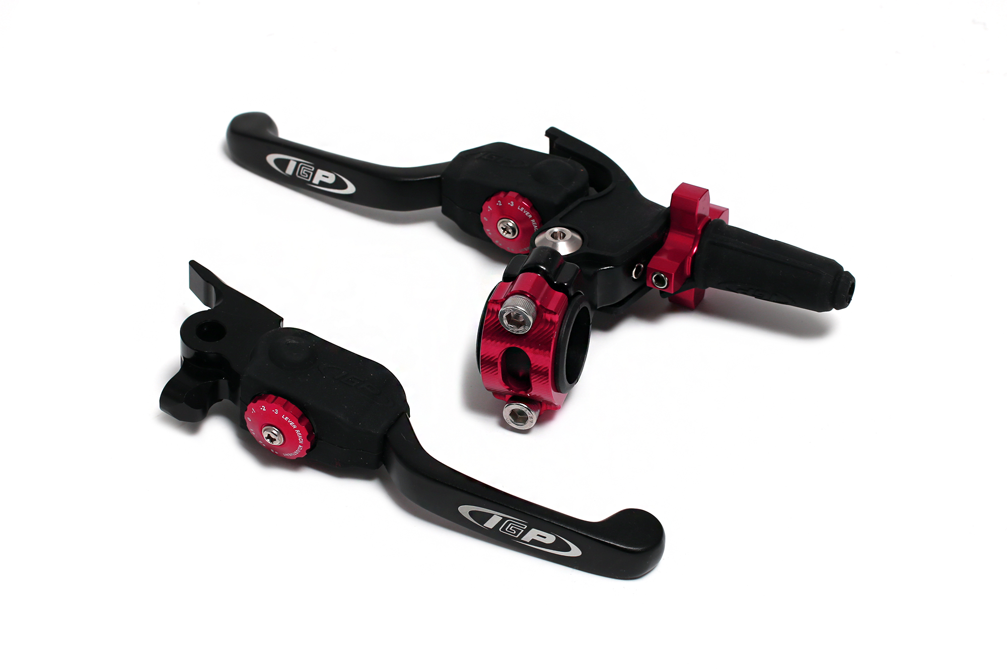 Комплект рычагов сцепления и тормоза IGP 360 (черные)