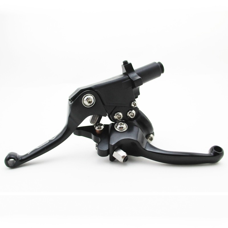Рычаги CNC складные в сборе питбайк (тормоз+сцепление) черные SM-PARTS