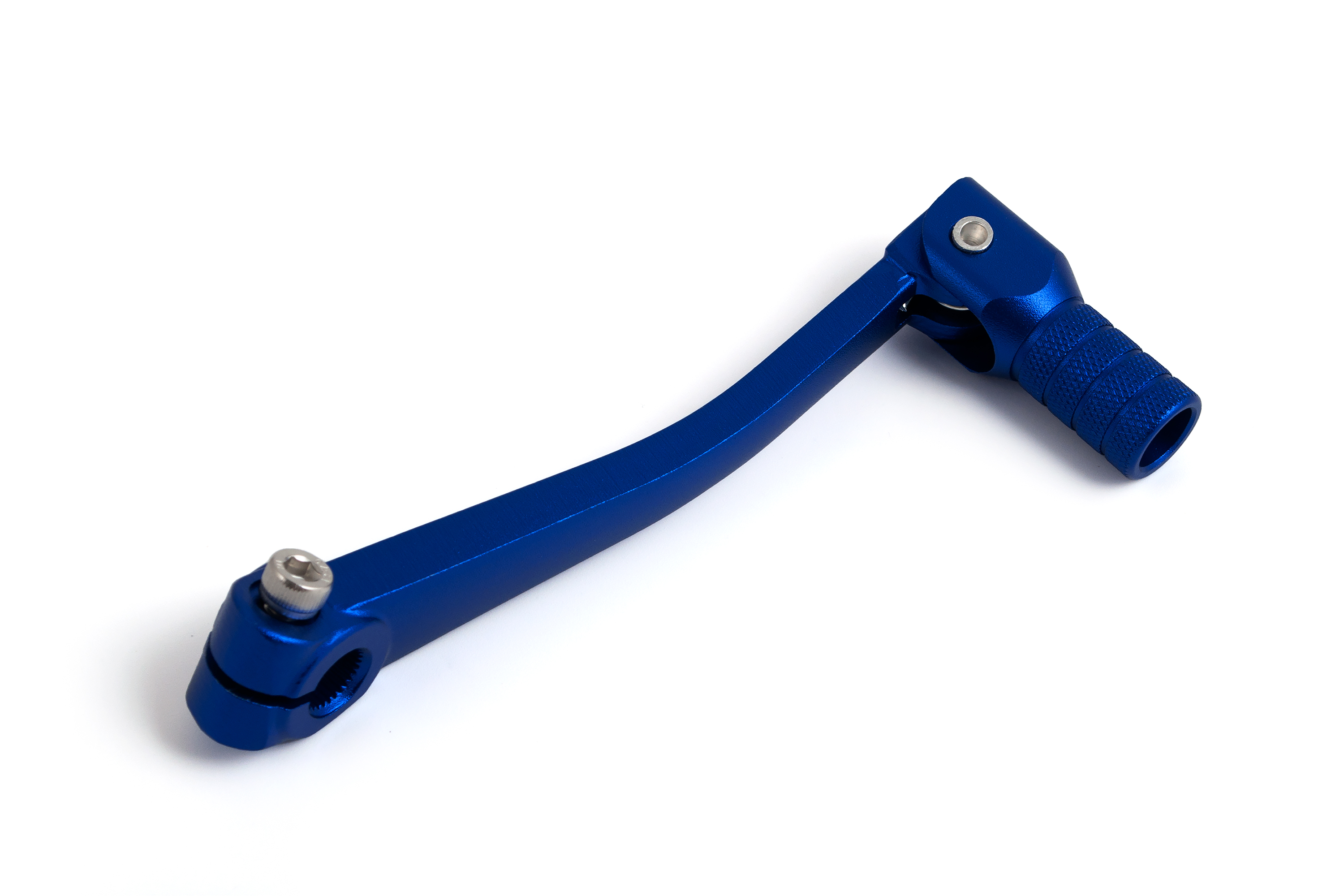 Рычаг переключения передач (лапка КПП) питбайк алюминиевый (синий)