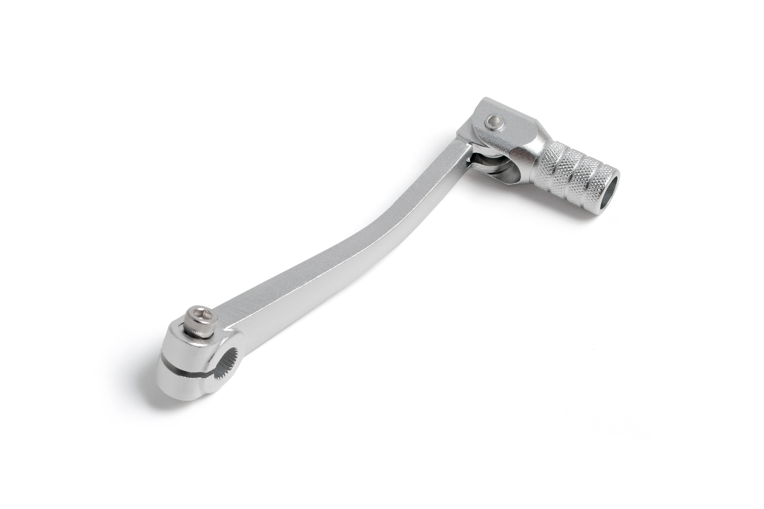 Рычаг переключения передач алюминиевый серебристый