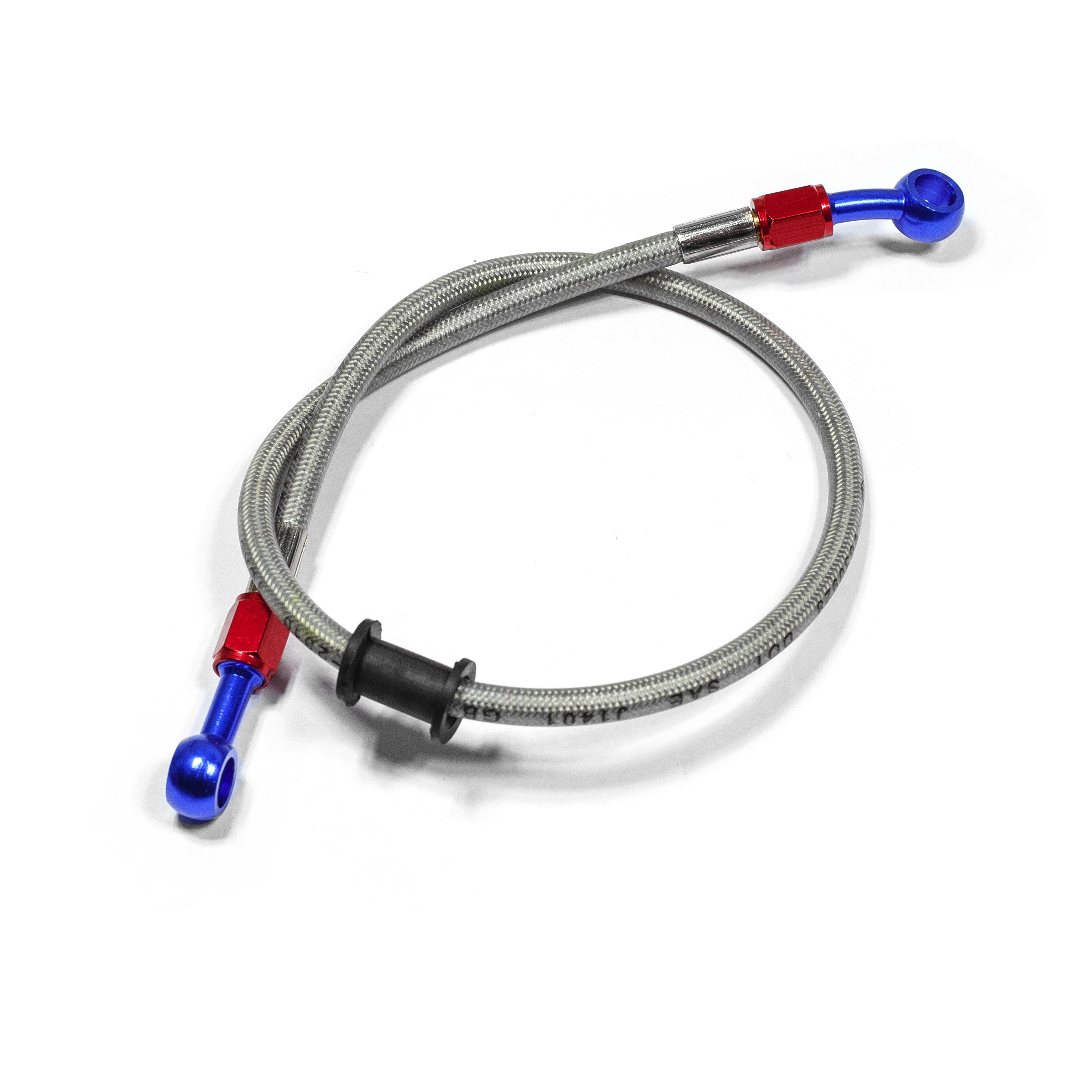 Шланг тормозной армированный L-600 mm M10/прямой - M10/15°