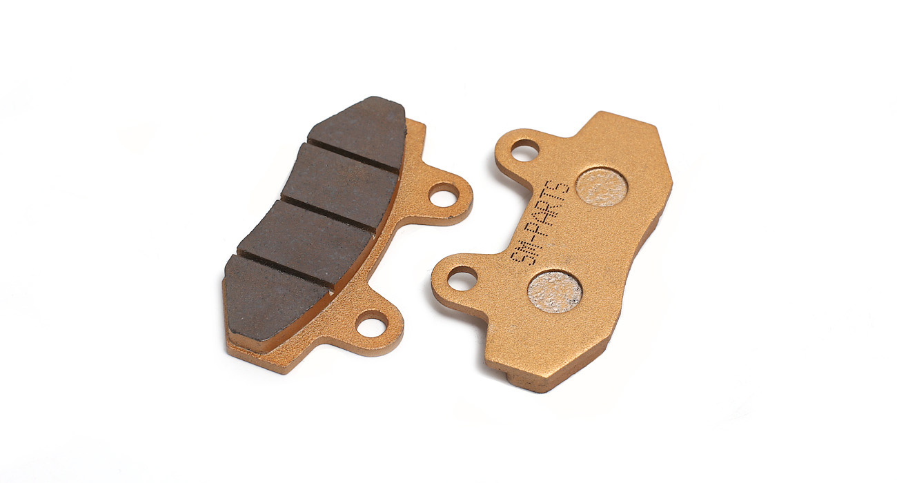 Колодки дискового тормоза питбайк двухпоршневой суппорт RACING  SM-PARTS