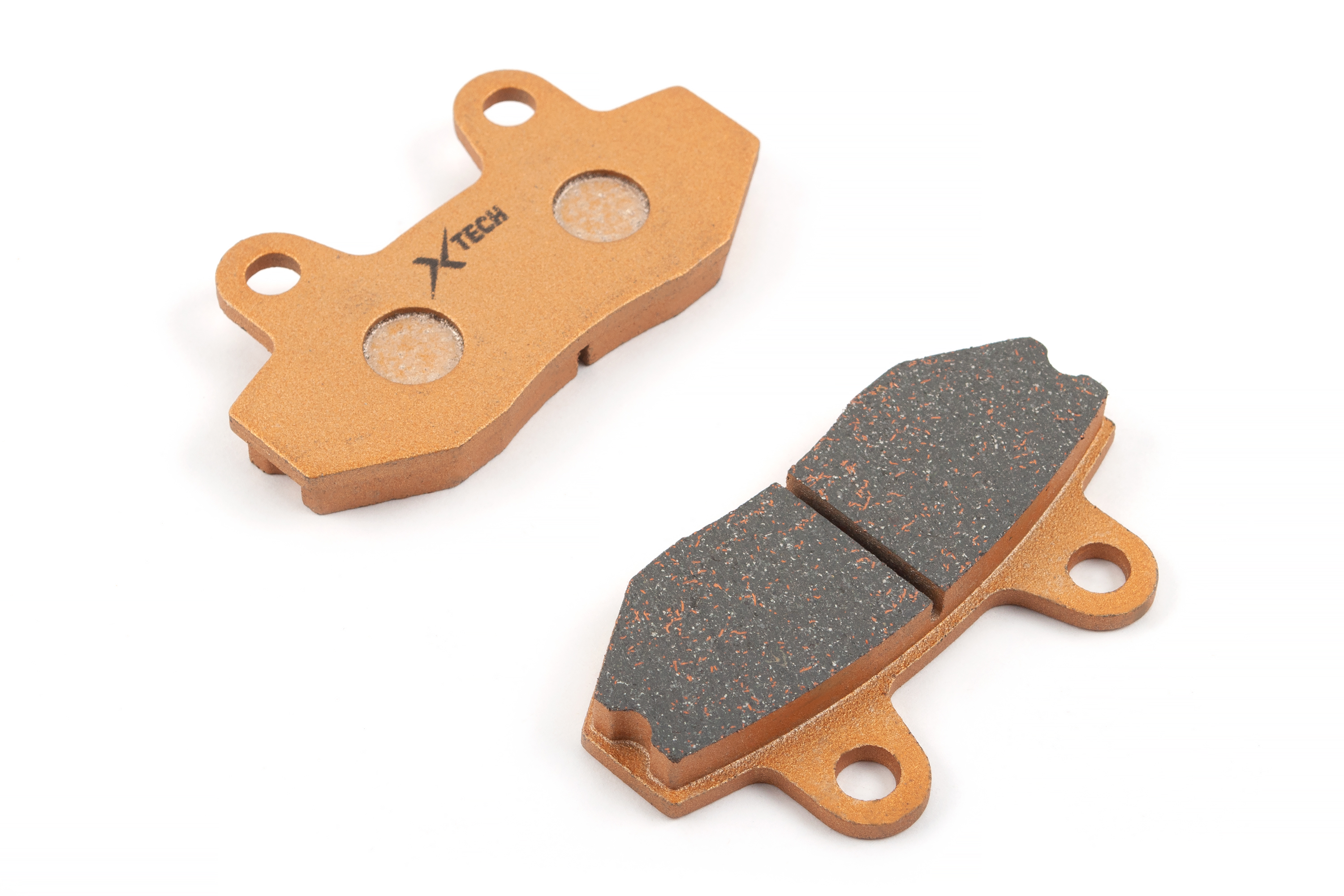 Колодки ДВА ПОРШНЯ тормозные дисковые #1 X-TECH (less-metallic) медь